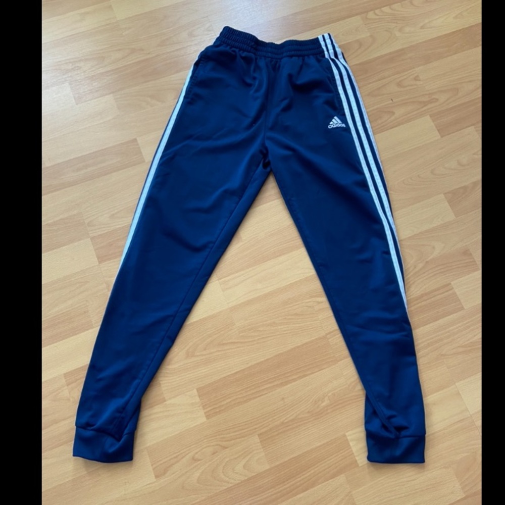 Boys navy blue Adidas pants size 14/16